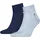 TH Men Quarter Sneakersocken light blau melange 47-49