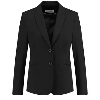 Gerry Weber Damen met lange mouwen Blazer, Schwarz, 48 EU