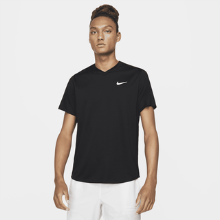 Nike Court Dri-FIT Victory Herren-Tennisoberteil Black/Black/White S