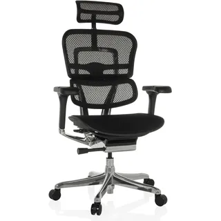 HJH Office ERGOHUMAN GEN 2 Netzstoff Schwarz