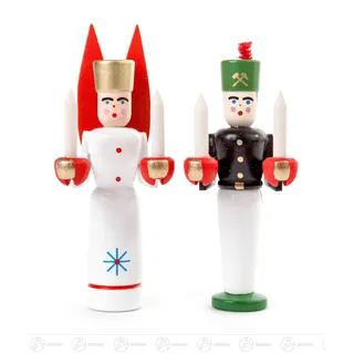 Engel & Bergmann Miniatur, (engel mit roten Flügel) H=ca 8 cm NEU Erzgebirge