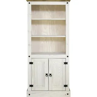 Möbilia Bücherregal 81 x 38 x 177 cm Weiß