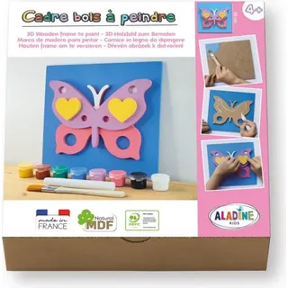 ALADINE - 3D-Holzbild zum Bemalen Schmetterling