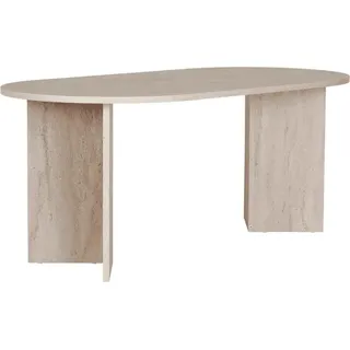 CALICOSY - Esstisch mit abgerundeten Kanten L180 cm - SABLE - Beige