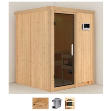 Bild von Sauna »Norma«, (Set), 9 KW-Ofen mit externer Steuerung beige