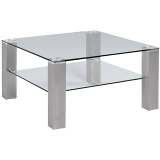 M2 Kollektion Couchtisch Cilo 1 in Silber, B/H/T = 78x41x78cm