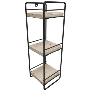 [en.casa] Pargas Küchenregal 43 x 14 x 13 cm Schwarz