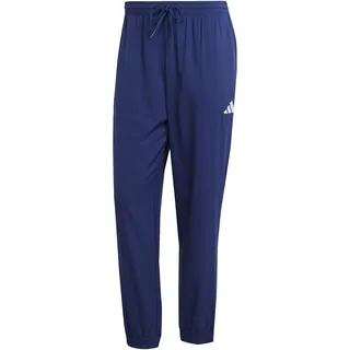 adidas Herren Essentials SMALL Logo Stanford Pant Elasticated, Dark Blue/White, M