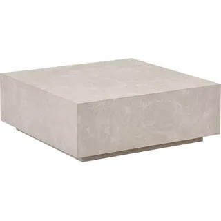 HOME DELUXE - Couchtisch Amiri XL - Farbe: Beige, Größe: 95 x 95 cm, MDF Platte, bereits fertig montiert I Wohnzimmertisch Beistelltisch Sofatisch - Beige