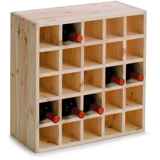 Zeller Weinregal 52 x 25 x 52 cm Naturfarben