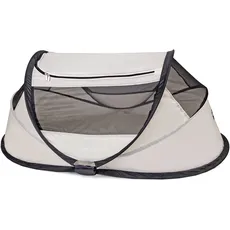 Deryan Baby Reisebett ab Geburt bis 2,5 Jahre - Pop Up Babybett Babyzelt in 2 Sekunden aufgestellt - inkl. Moskitonetz & Reisetasche - 76x46x117cm (Creme)