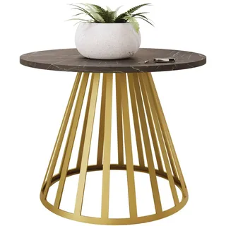 Mirjan24 Mokod Mini Gold/Schwarz Holzwerkstoff 58 x 45 cm