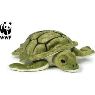 WWF - Plüschtier - Meeresschildkröte (23cm) lebensecht Kuscheltier Stofftier Schildkröte Turtle - Grün