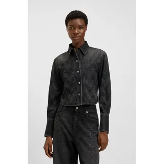 Boss regular fit Jeansbluse aus reiner Baumwolle, Modell 'SHIRT LS 1.0 Black, XL