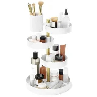 Umbra Kosmetik-Organizer Pirouette 1-tlg. Weiß/Messing