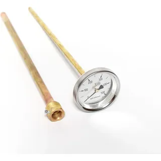 500°C Thermometer 500 mm Länge für Steinbackofen Holzbackofen E-Ofen Pizzaofen #
