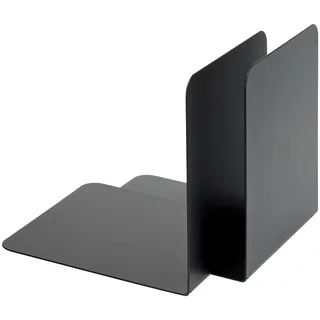 Alco Buchstütze Metall 130x140 mm Schwarz 1 Paar