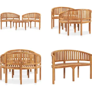 vidaXL 3 tlg. Garten Lounge Set Massivholz Teak - Garten-Lounge-Set - Garten-Lounge-Sets - Holz-Lounge-Set - Holz-Lounge-Sets - Braun