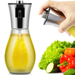 PARENCE - Sprühflasche mit Zerstäuber für Öl und Flüssigkeiten aus Edelstahl – Das Essentiel des Kochens – Ideal für Speisen, Salate, Küche – kleiner Trichter zum Ausgießen – 200 ml