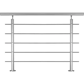 Treba Geländer-Set AB6 Bodenmontage 150 cm Aluminium Eloxiert