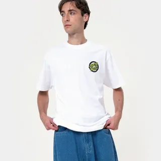 T-Shirt SANTA CRUZ "ROSKOPP SCREAMING TARGET T-SHIRT", Herren, Gr. S, weiß, Obermaterial: 100% Baumwolle, Shirts T-Shirt