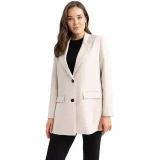 DeFacto Damen Z8114AZ Blazer, BEIGE, 38