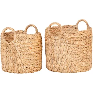 None Korbset Passo Basket 2-teilig  rund 40 x 40 x 30 cm bronze