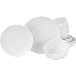 CreaTable Teller-Set Allround Weiß 12er Set
