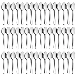 HaWare Kaffeelöffel 48 Stück, Edelstahl Teelöffel Dessertlöffel Set, 13,5cm Klein Löffel für Hause Restaurant Café, Hochglanzpoliert & Spülmaschinenfest