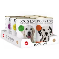 DOG ́S LOVE ADULT MULTIPACK Nassfutter 6x 400g Dosen = 6 verschiedene Sorten