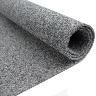 Teppichboden "Nadelfilz REWIND, Gesamthöhe 5 mm, Made in Belgium", grau, B:200cm L:1.100cm, Polypropylen, PRIMAFLOR-IDEEN IN TEXTIL, Teppiche, Teppichboden, Breite 200 cm, Uni Farben, robust & strapazierfähig