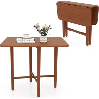 Costway Küchentisch 90 x 90 x 90 cm braun