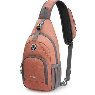 G4Free Brusttasche Schulterrucksack Sling Bags Umhängetasche Crossbody Herren Damen für Reise Wandern Radfahren Laufen Klettern