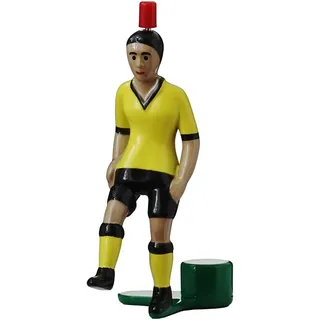 Tipp-Kick Spieler Kicker Classic Tischfußball-Zubehör Trikot gelb - In Handarbeit hergestellter Original Spieler für Groß & Klein, Fußball-Figur für spannende Matches, Geschenkidee für Fans