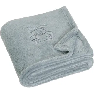 Playshoes Unisex Baby Fleece-Decke Bär 301700, 33 - Grau, 100 x 150 cm/39.4 Inch x 59 Inch