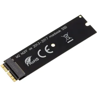 KALEA-INFORMATIQUE M2-zu-MAC-Adapter 2013 2014 2015 2016 2017 2018 2019 2020 mit SSD in 12+16 Punkten. M.2 NVMe Unterstützung für Macs, die nach 2015 produziert Werden.