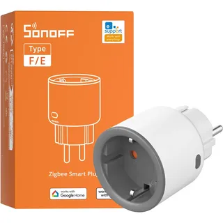 Sonoff S60ZBTPF Zigbee Steckdose – Fernsteuerung, Energiemessung, Zigbee-Repeater, Zeitpläne, Überlastschutz, kompatibel mit der eWeLink-App - Erfordert Zigbee-Gateway