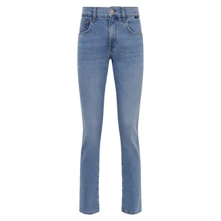 mavi Gerade High-Waist Jeans Hose mit Five-Pocket-Style Größe: 33W / 30L - Blau