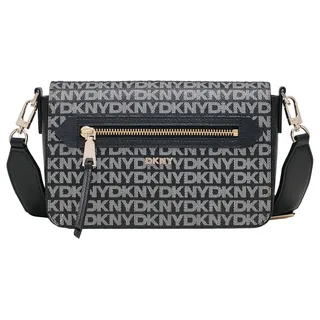 DKNY Bryant Ave Flap Crossbody Bag M BK Logo - BK