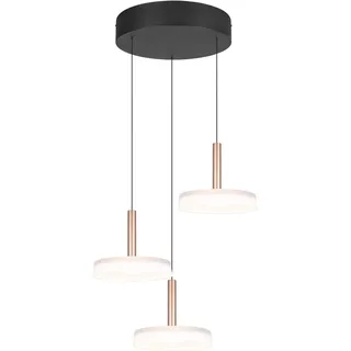 Trio Celeste 3-flg. 35 cm Glas bronze