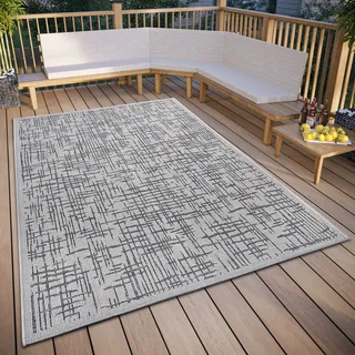 HANSE HOME Telu Outdoor-Teppich 76 x 150 cm Beige/Grau