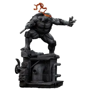 Iron Studios Michelangelo Figur 26 cm - Schwarz/Weiß
