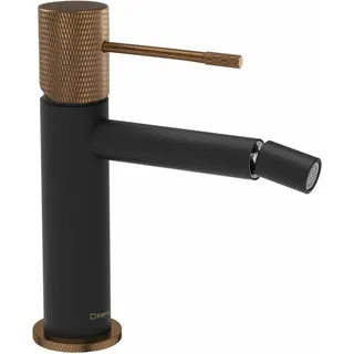 Sapho Solaria Bidetarmatur, Schwarz/Kupfer matt