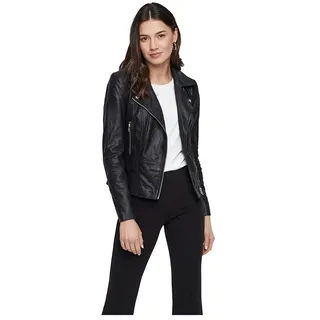 Yas Sophie Leather Jacke - Black - 2XL