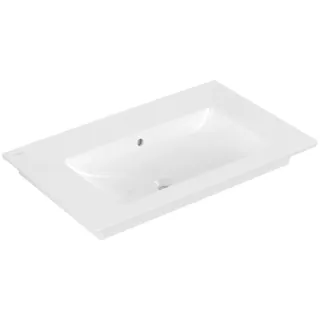 Villeroy & Boch Venticello Schrankwaschtisch, ohne Hahnloch, mit Überlauf, 800x500mm, 41048JR1, Farbe: Weiß CeramicPlus
