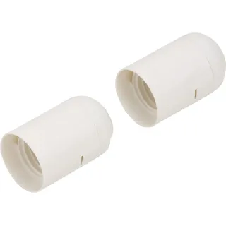 Lampenfassung E27 Weiß 2 Stück