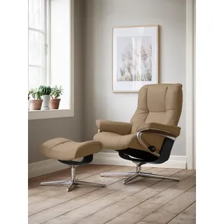 Stressless Relaxsessel Mayfair Mikrofaser 92 x 103 x 79 cm Beige mit Schlaffunktion