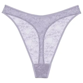 Triumph Damen Bright Spotlight High Leg String Briefs, Stardust Lilac, 42