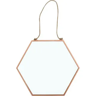 Something Different Geometrischer Spiegel zum Aufhängen SD1543 (Einheitsgröße) (Kupfer) - Kupfer