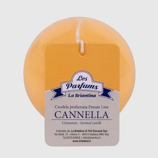 La Briantina Kugelkerze Dream Line, Durchmesser 8 cm, Orange, Zimtduft